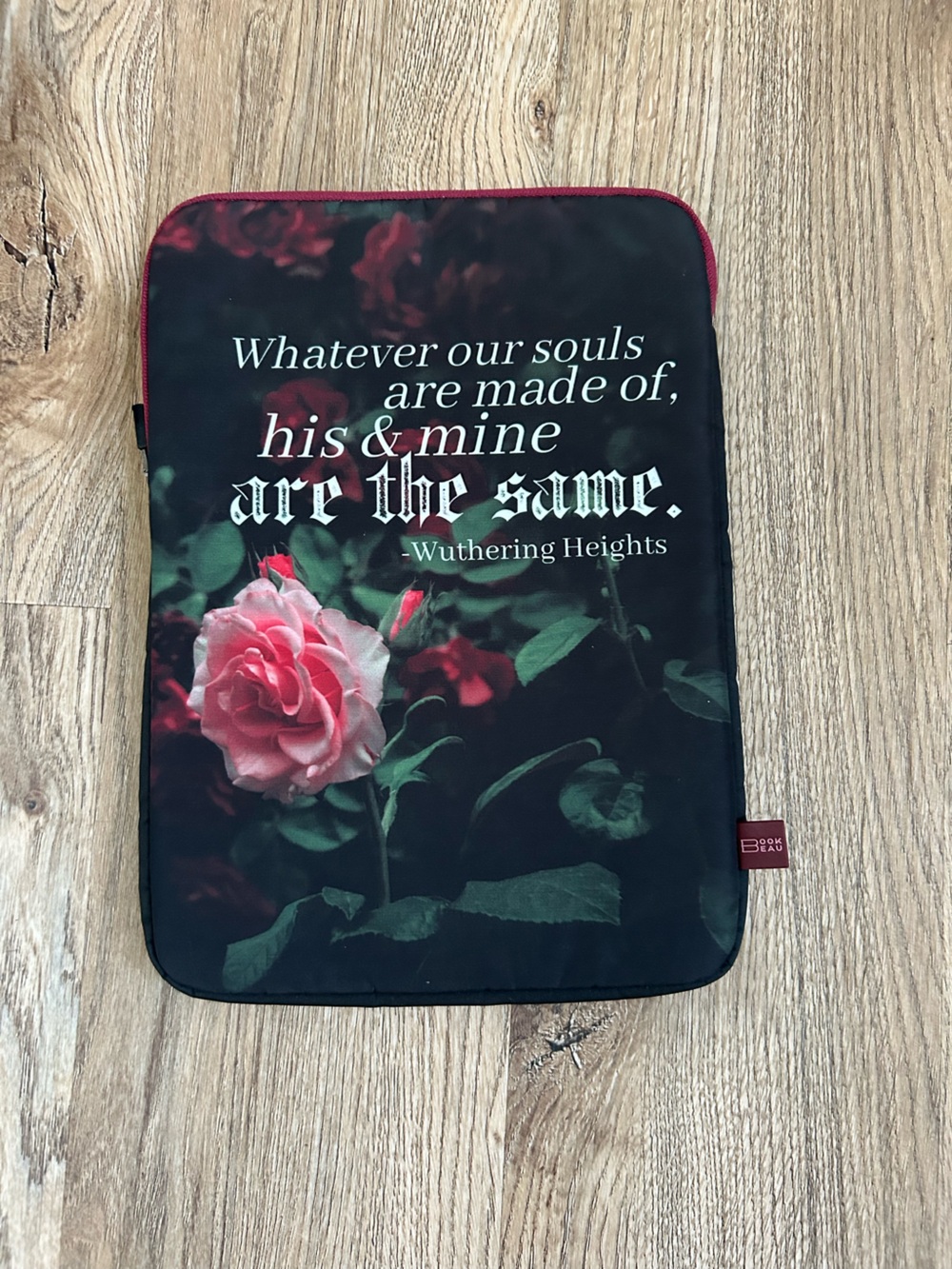 Book Beau Wuthering Heights Rose Print Book Sleeve
